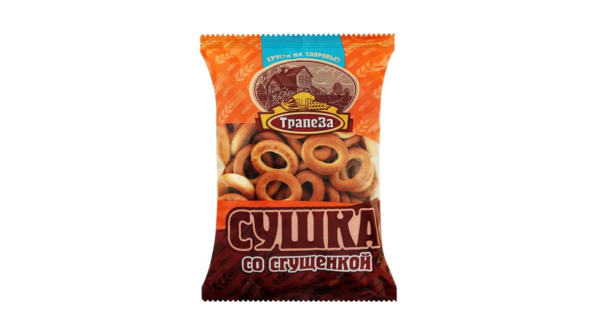 Сушки трапеза со сгущенкой 350 г пак