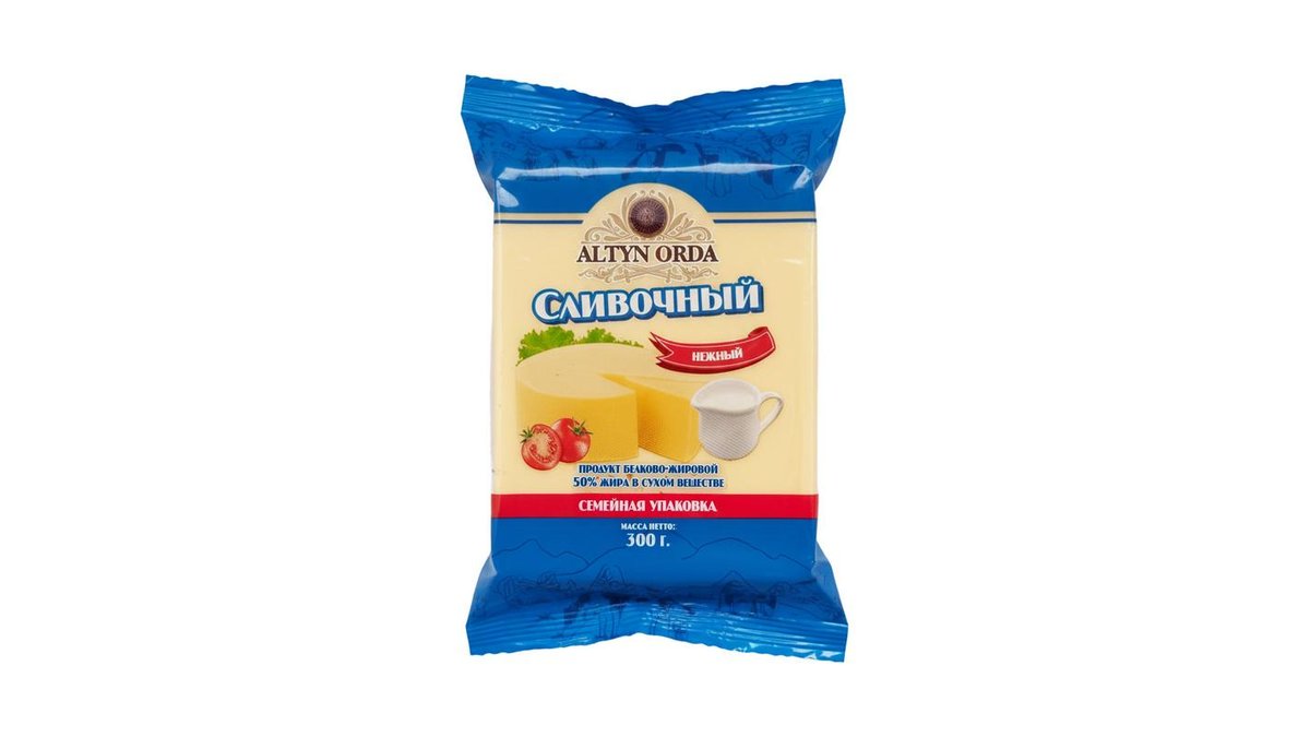 Сырный продукт Altyn Orda Сливочный 50% 300 г
