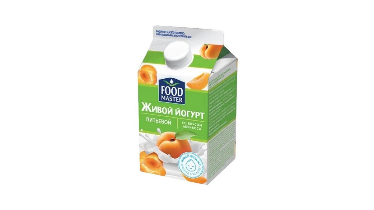 Йогурт Food Master питьевой абрикос 2% 450 г