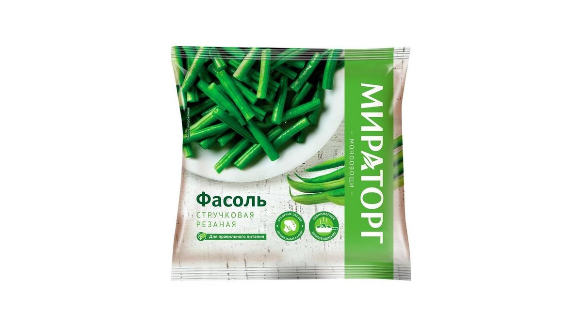 Фасоль стручковая Мираторг резаная 400 г