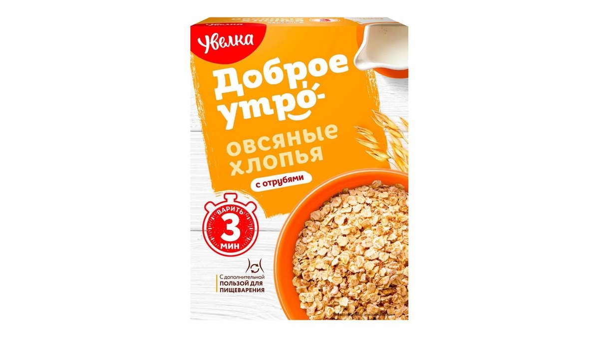 Хлопья Увелка овсяные быстрые 400 г