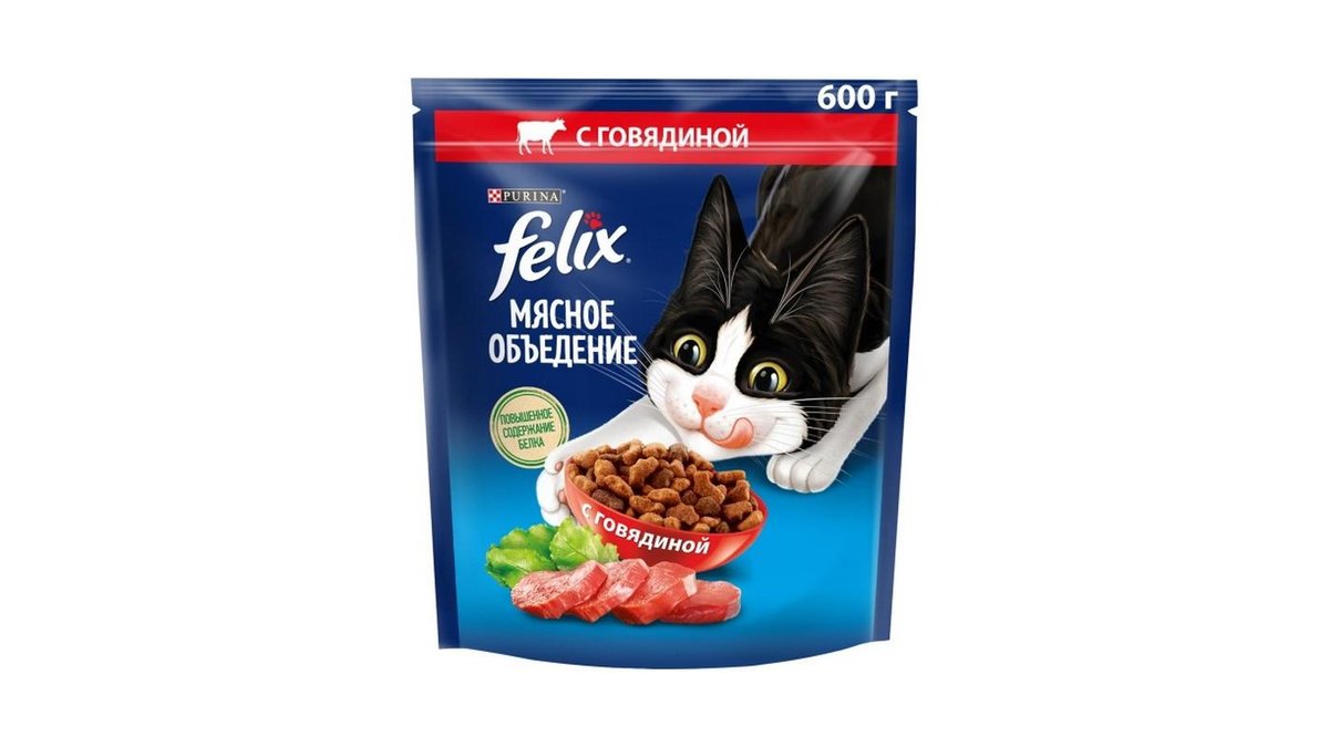 Корм для кошек Felix Говядина 600 г