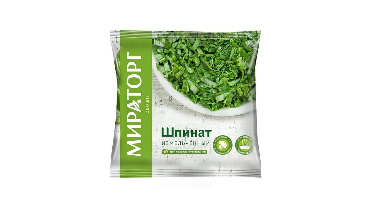 Шпинат Мираторг измельченный 400 г
