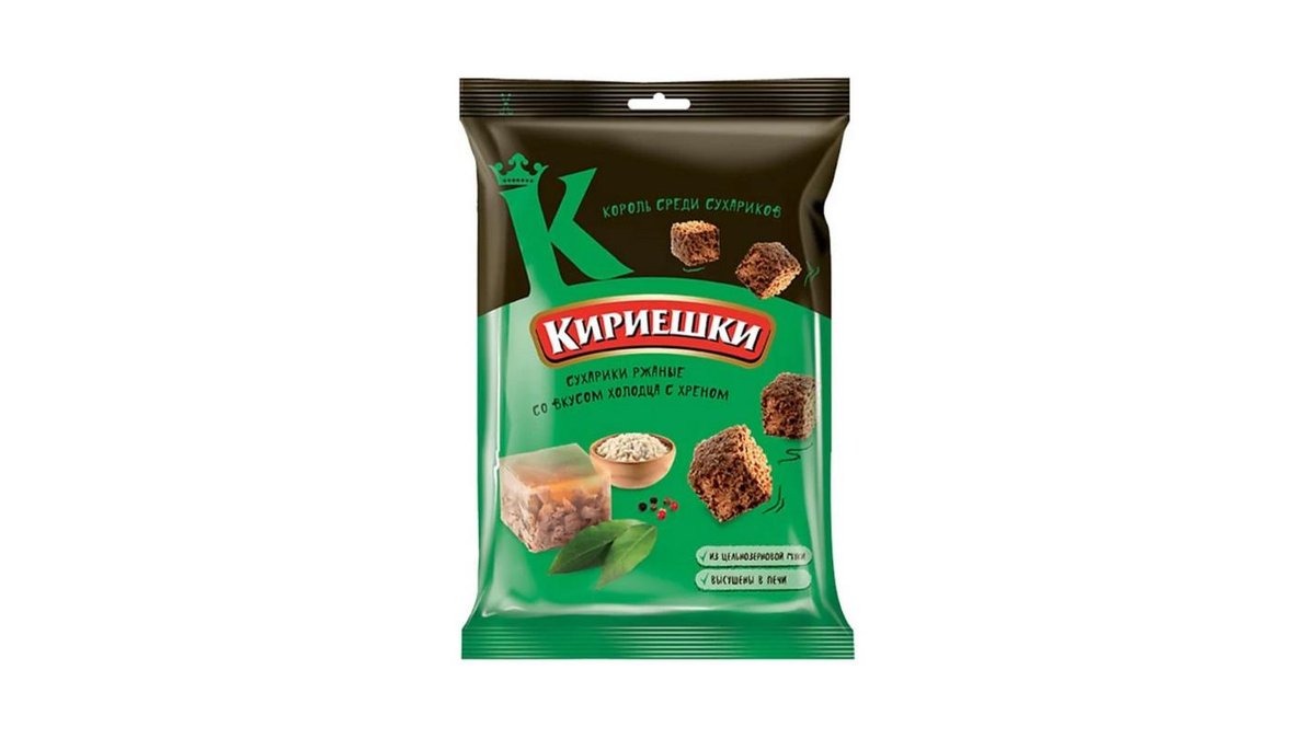 Сухарики Кириешки холодец с хреном 100 г