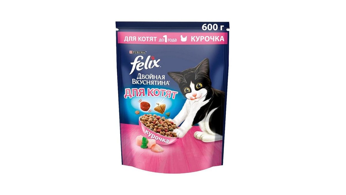 Корм для котят Felix с курочкой 600 г