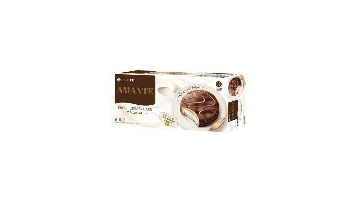 Печенье Lotte Chocolate Pie Amante 174 г