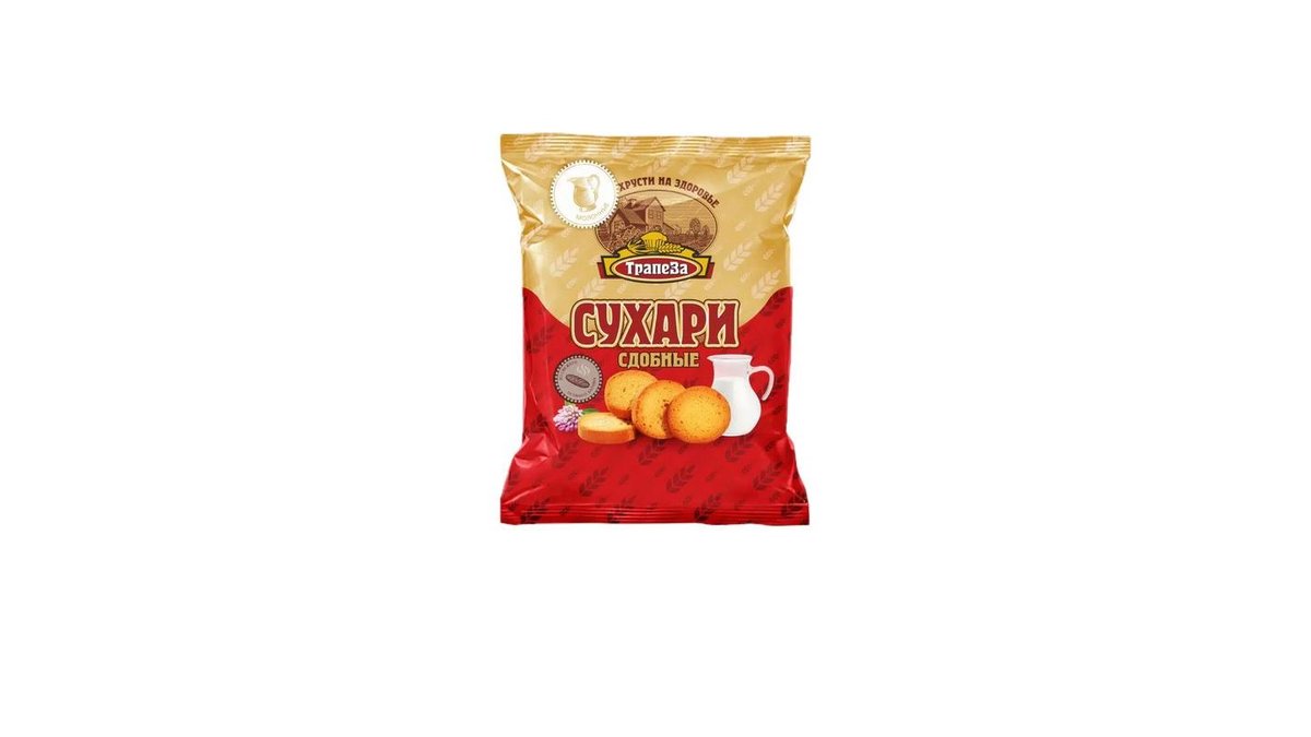 Сухари Трапеза молочные 350 г