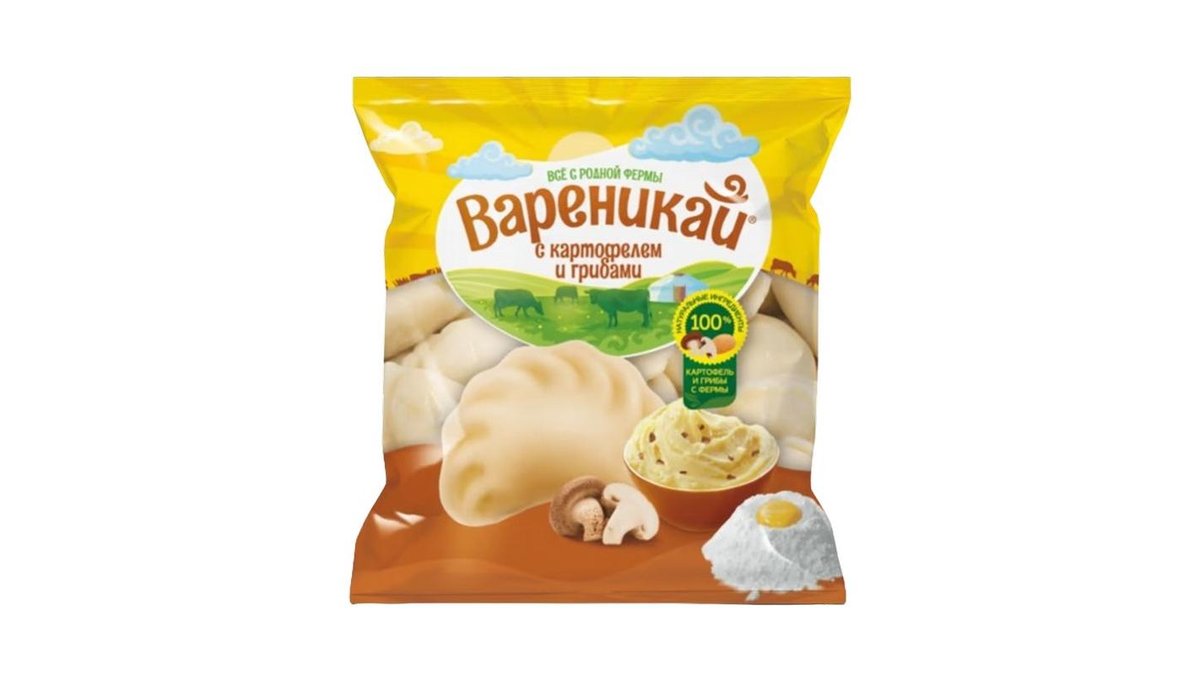 Вареники Вареникай с картофелем и грибами 350 г