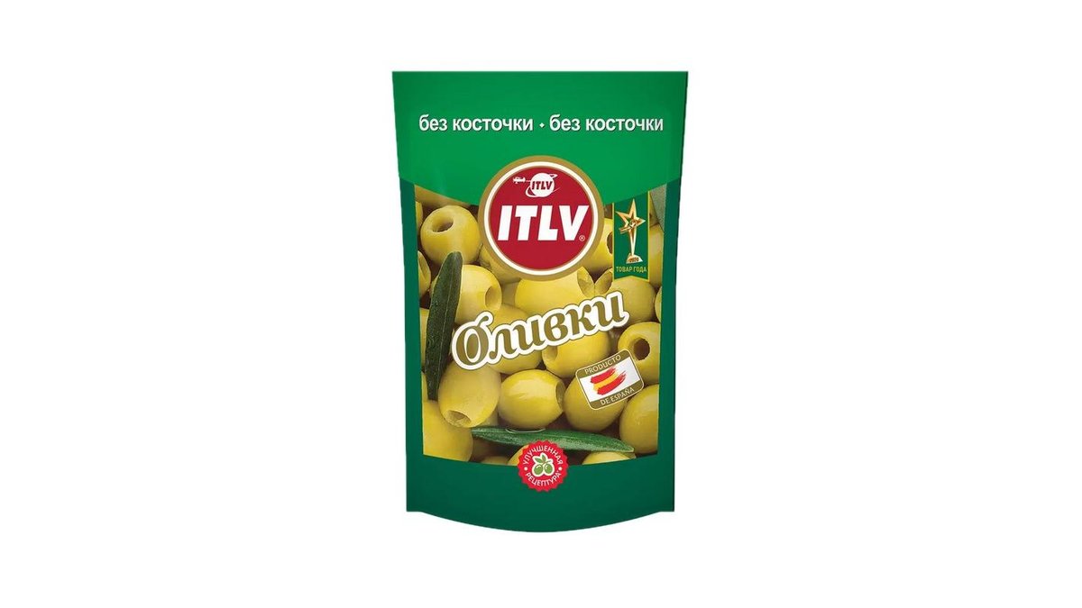 Оливки Itlv без косточки 195 г