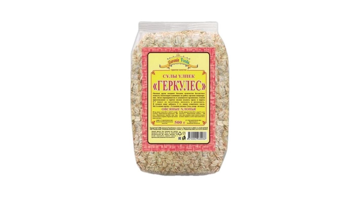 Хлопья Eurasia Foods Геркулес 500 г