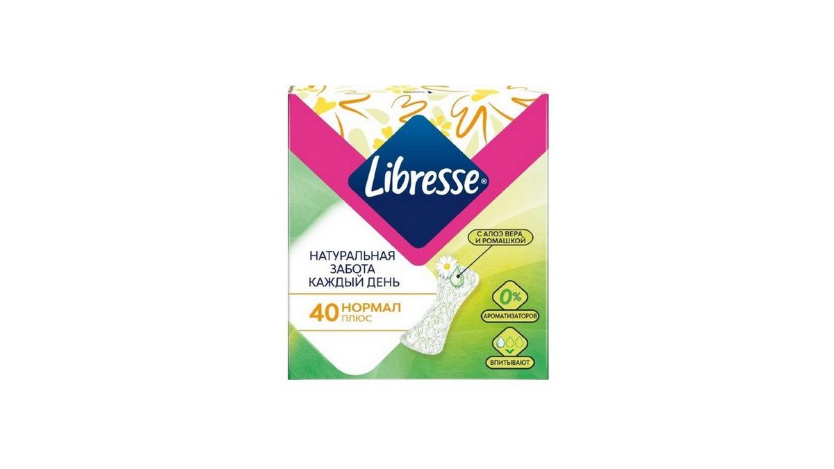 Ежедневные прокладки Libresse Normal Plus 40 шт