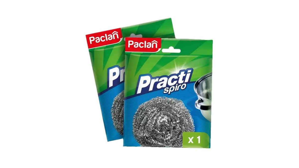 Мочалка металлическая Paclan Practi Spiro 1 шт