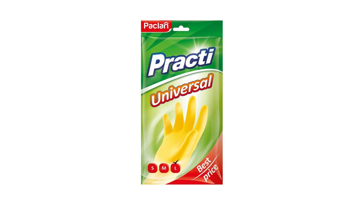 Перчатки Paclan универсальные размер L 1 пара