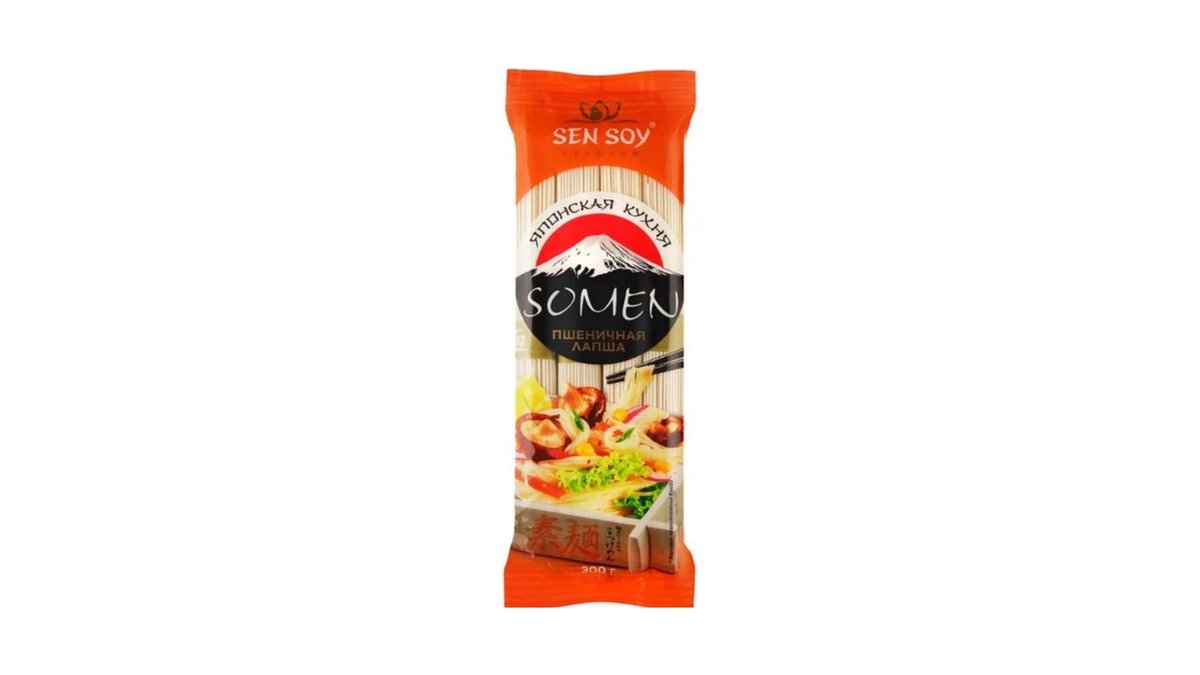 Лапша Sen soy premium somen пшеничная 300 г пак