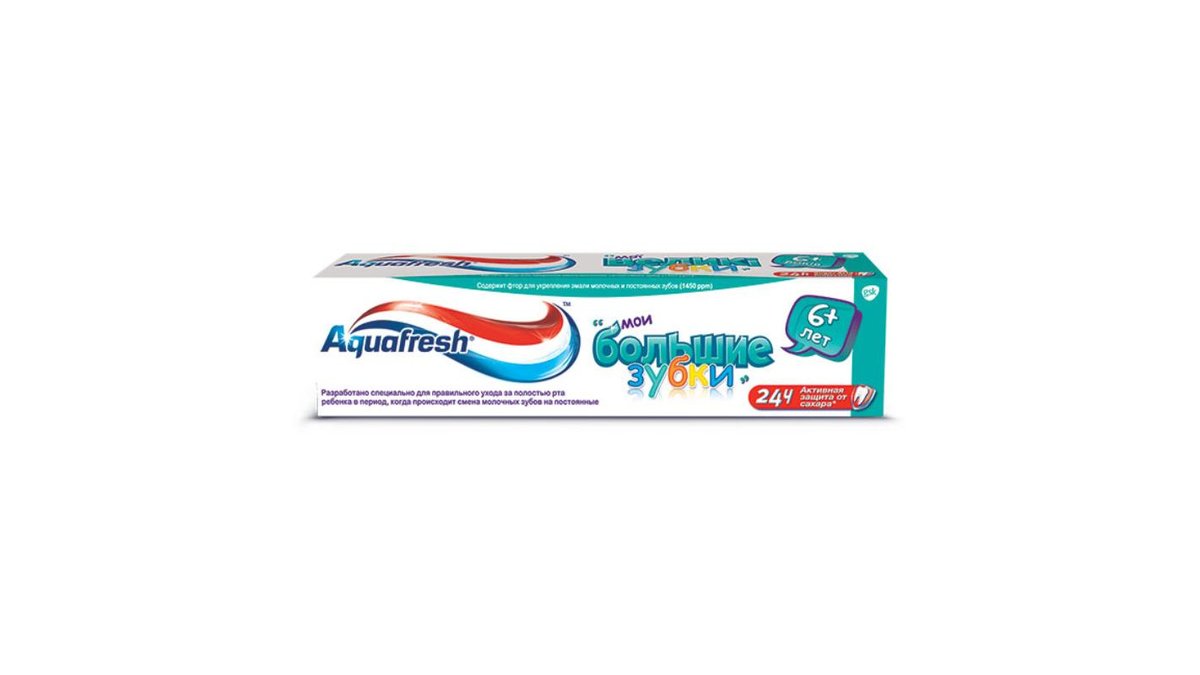 Зубная паста Aquafresh Большие зубки 6+ лет 50 мл