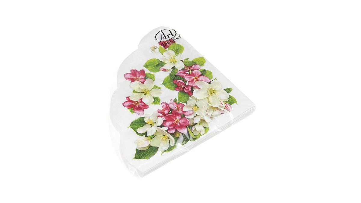Салфетки бумажные Bouquet Рондо 3-слойные 12 шт