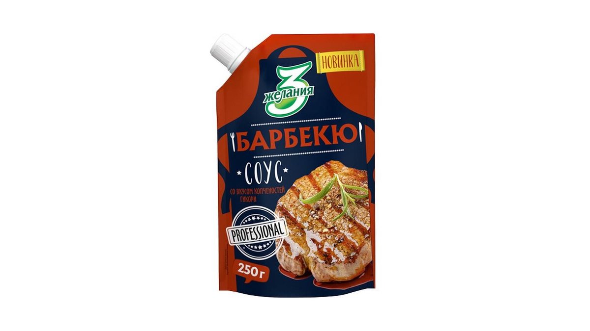Соус 3 ЖЕЛАНИЯ Барбекю 250г м/у