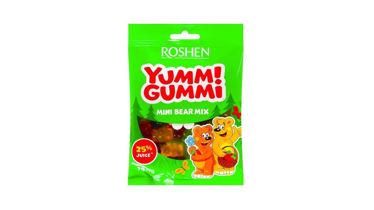 Мармелад Roshen Yummi Gummi Mini Bear Mix 70 г