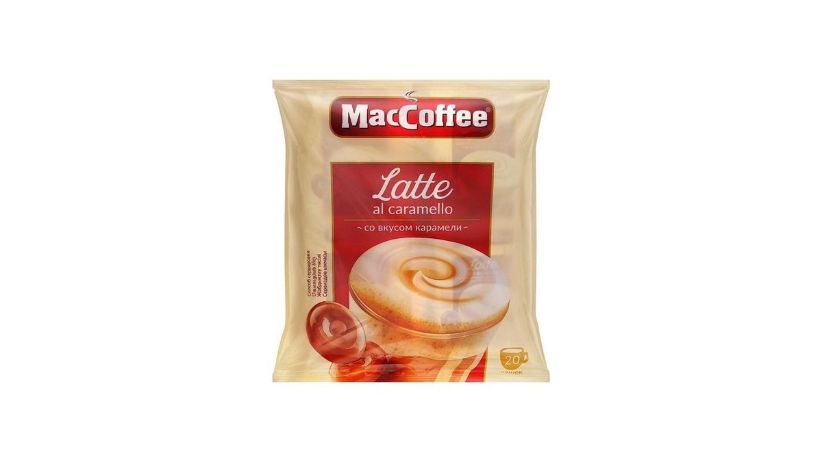 Кофе MacCoffee Latte Caramel 3в1 20 шт
