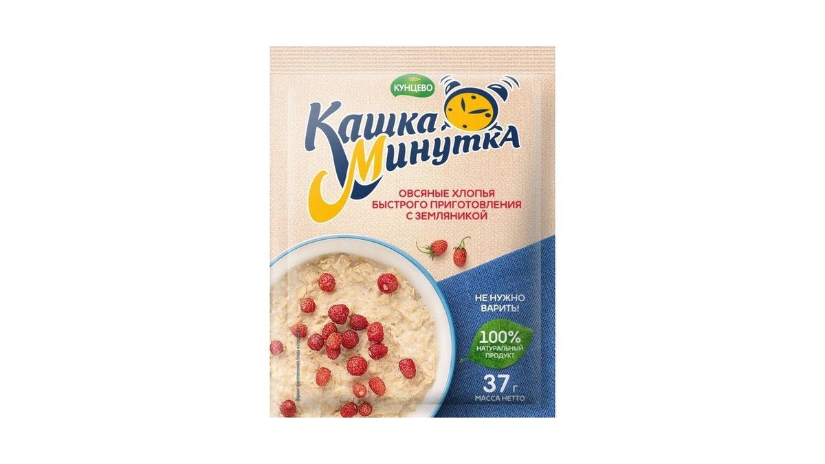 Каша Кунцево с земляникой 37 г