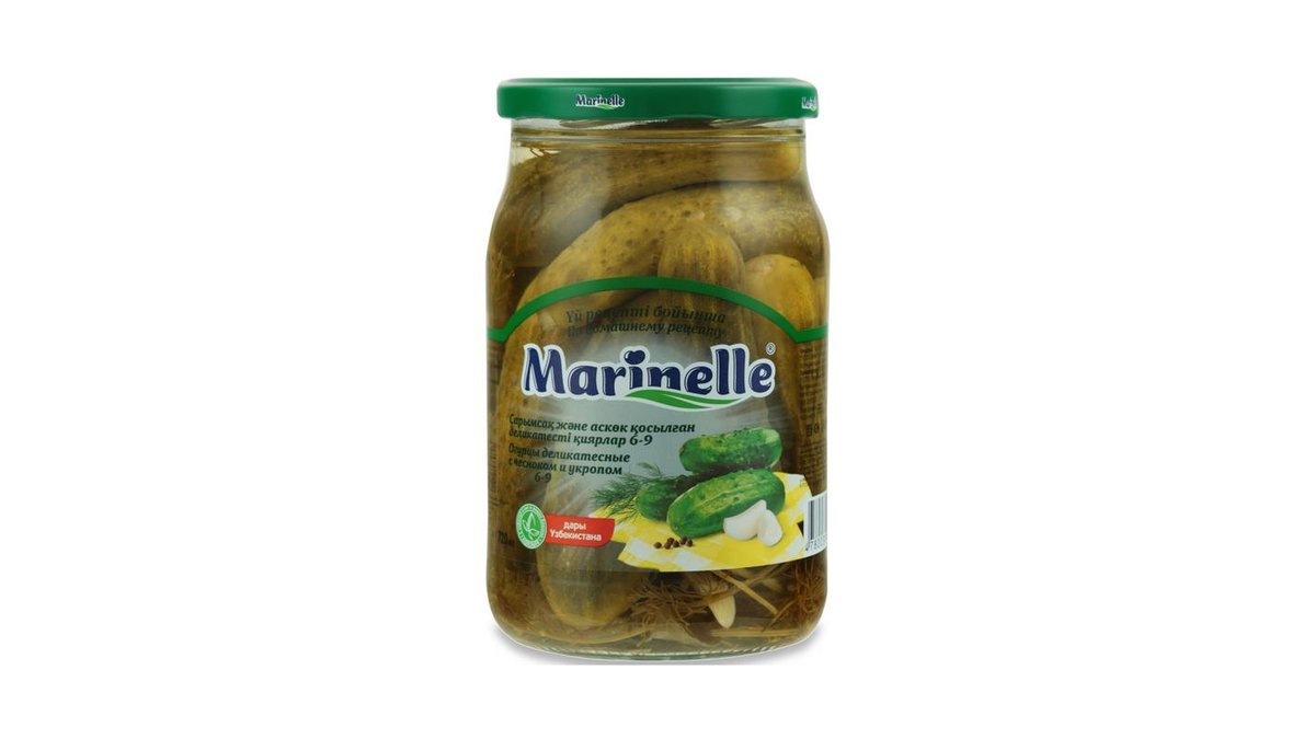 Огурцы Marinelle чеснок-укроп 6-9 см 720 мл