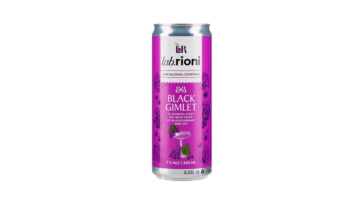 Коктейль Lab.Rioni Black Gimlet 0,33 л