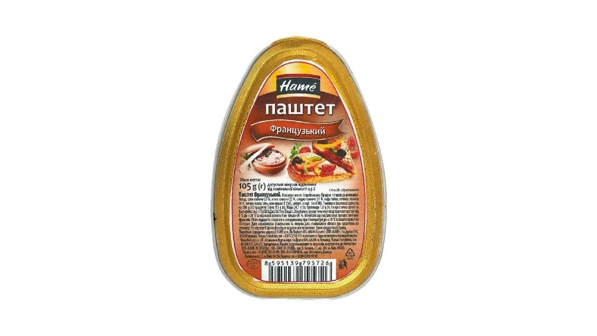 Паштет Hame Французский мясной 105 г