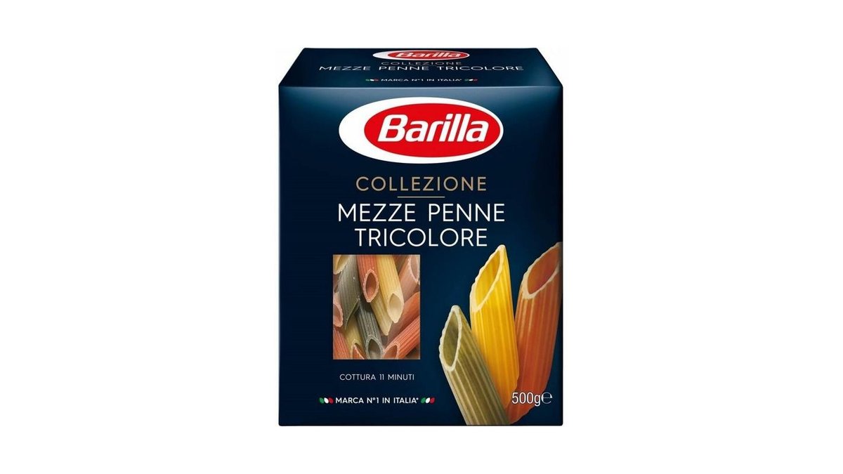 Макароны Barilla Mezze Penne Tricolori 500 г