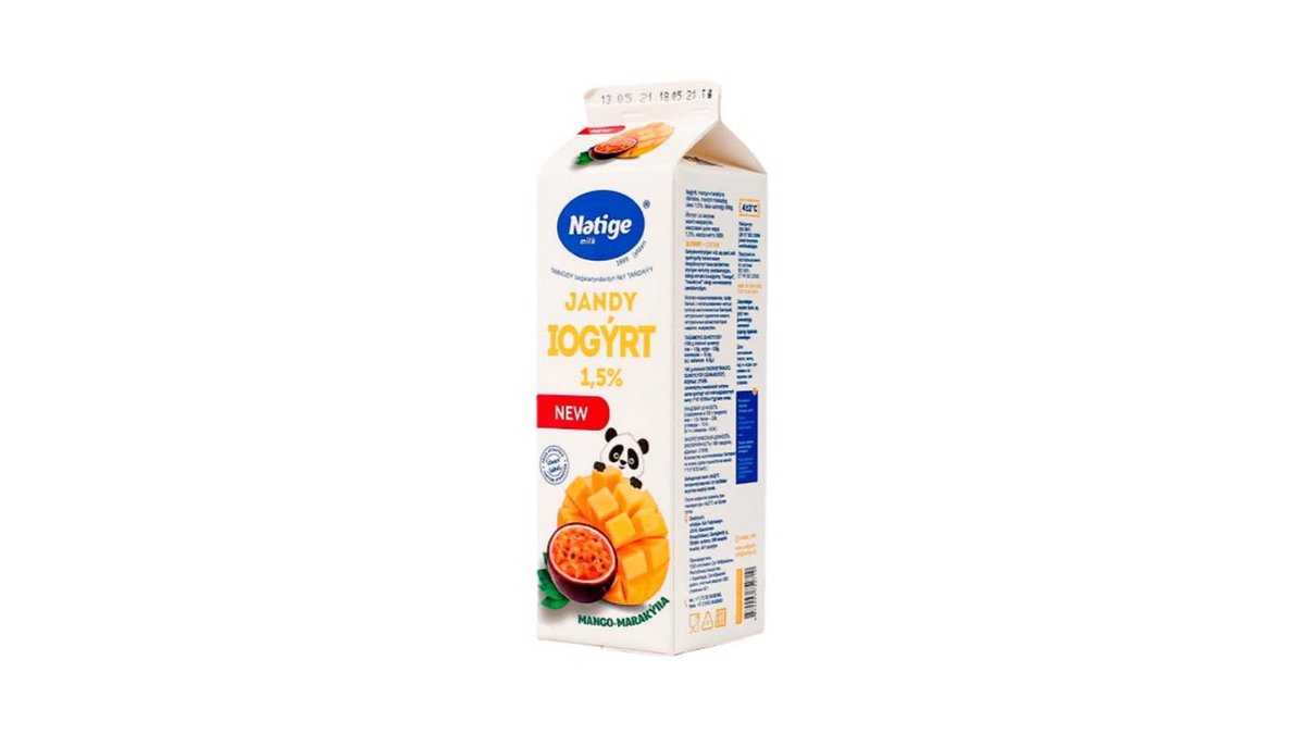 Йогурт Natige живой манго-маракуйя 1,5% 900 г