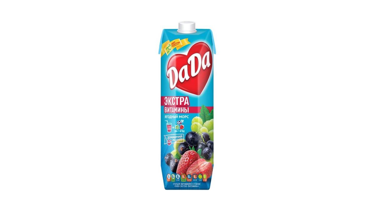 Сок DaDa Экстра-Витамины ягодный морс 0,95 л