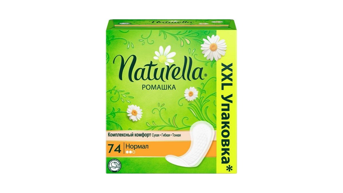 Ежедневные прокладки Naturella Ромашка Нормал 74 шт