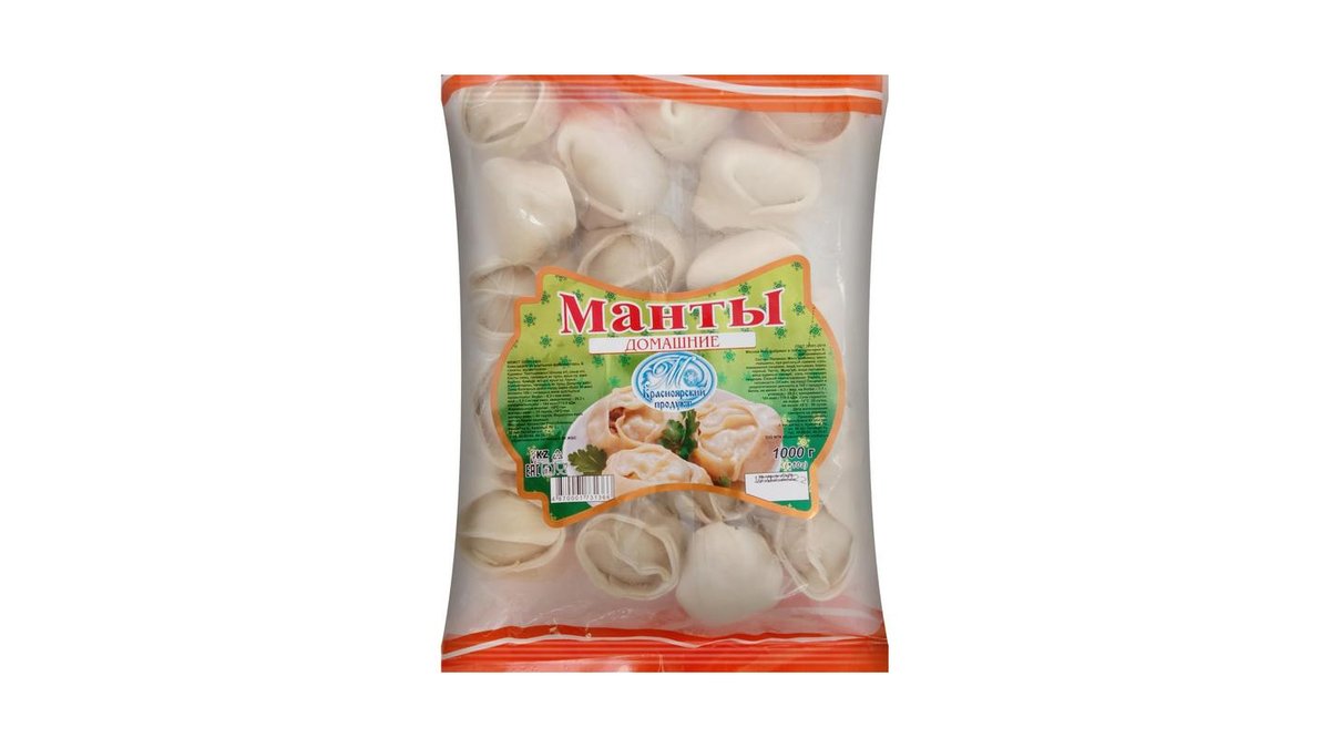 Манты Красноярский Продукт Домашние 1 кг