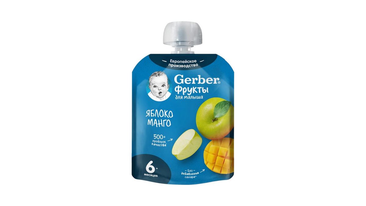 Пюре Gerber яблоко-манго 90 г