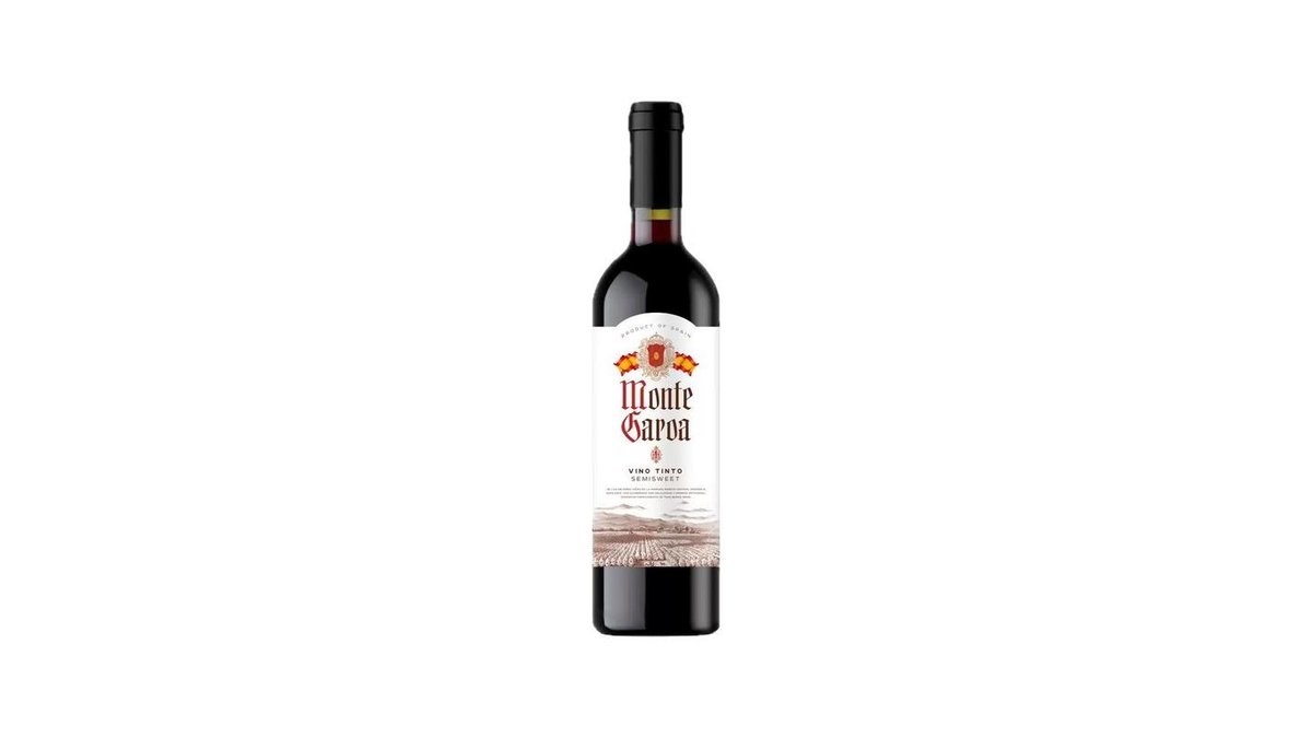 Вино Monte Garoa Vino Tinto красное сухое 0,75 л