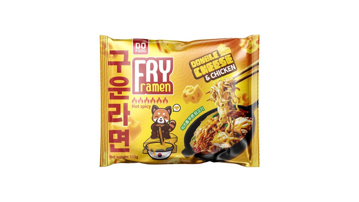 Лапша Do Food Fry Ramen двойной сыр-курица 113 г