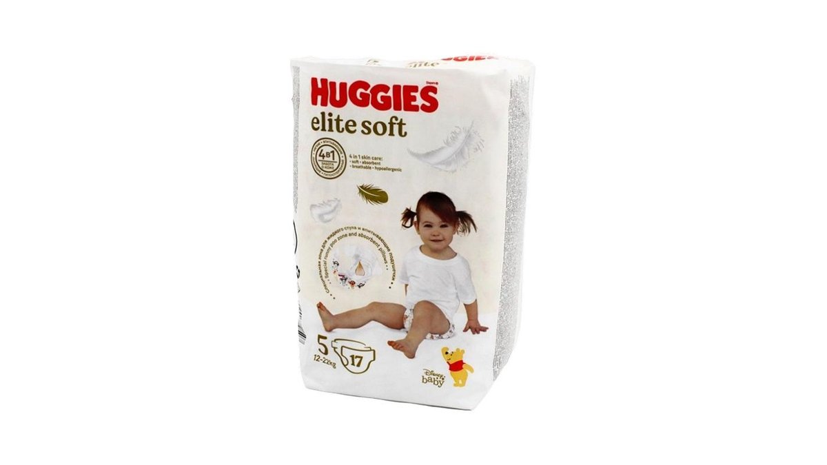 Подгузники Huggies Elite Soft 5 12-22 кг 17 шт