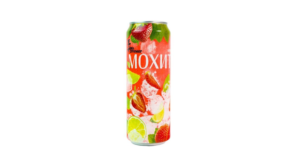 Напиток Мохито Клубника 0,45 л