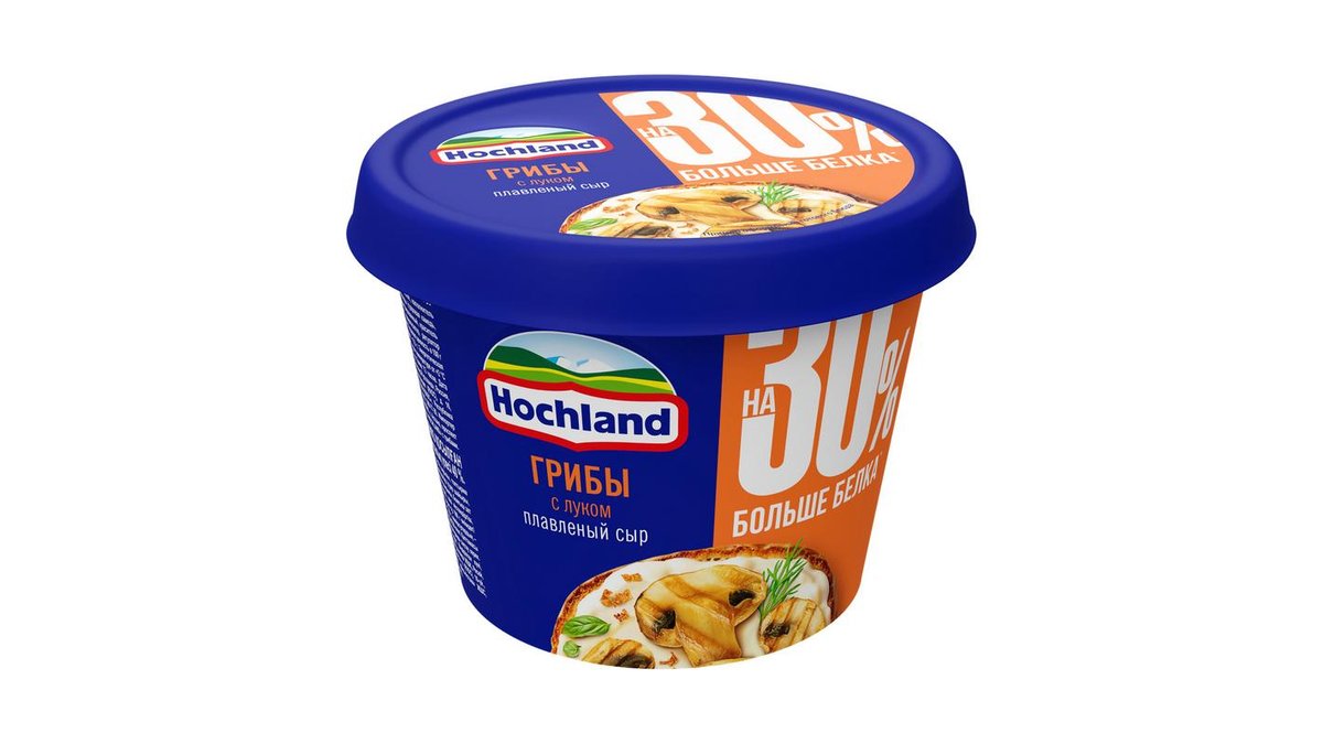 Сыр Hochland плавленый грибы с луком 230 гр