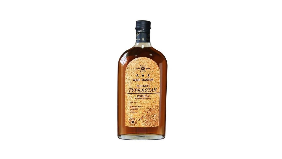 Коньяк Wine Master Туркестан 3 звезды фляга 0,5 л