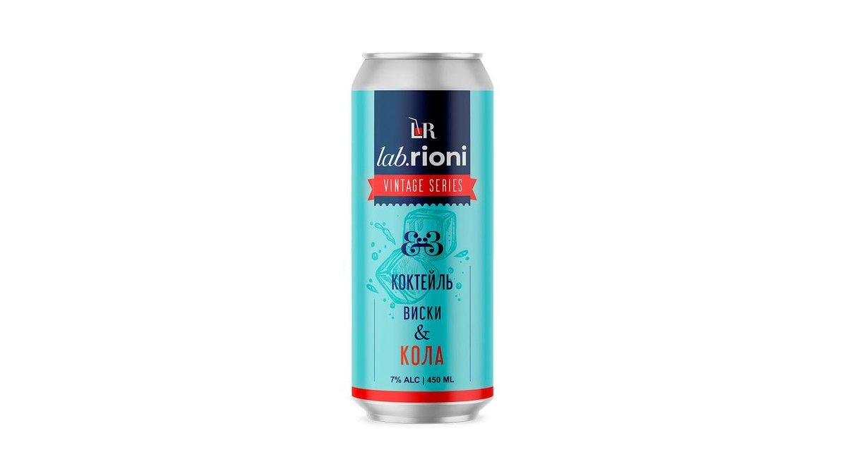Коктейль Lab.Rioni Whiskey Cola Series Vintage 0,45 л