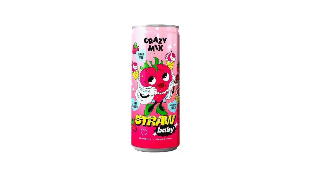 Напиток Crazy Mix Collection Strawbaby 0,33 л