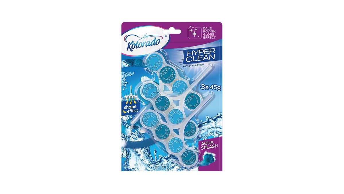 Туалетный блок Kolorado Aqua Splash 3x45 г