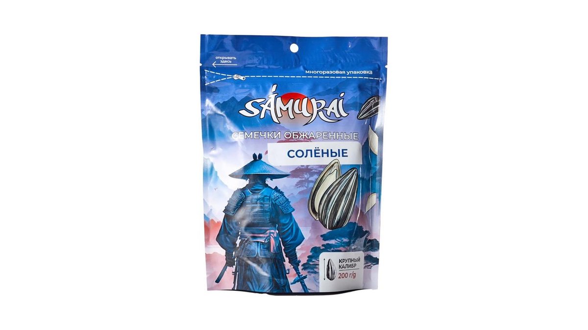 Семечки Samurai обжаренные соленые 200 г