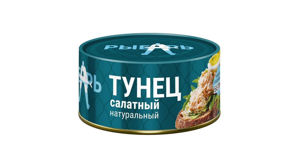 Тунец Рыбарь салатный натуральный 170 г