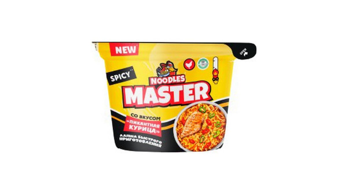 Лапша Noodles Master пикантный куриный вкус 90 г