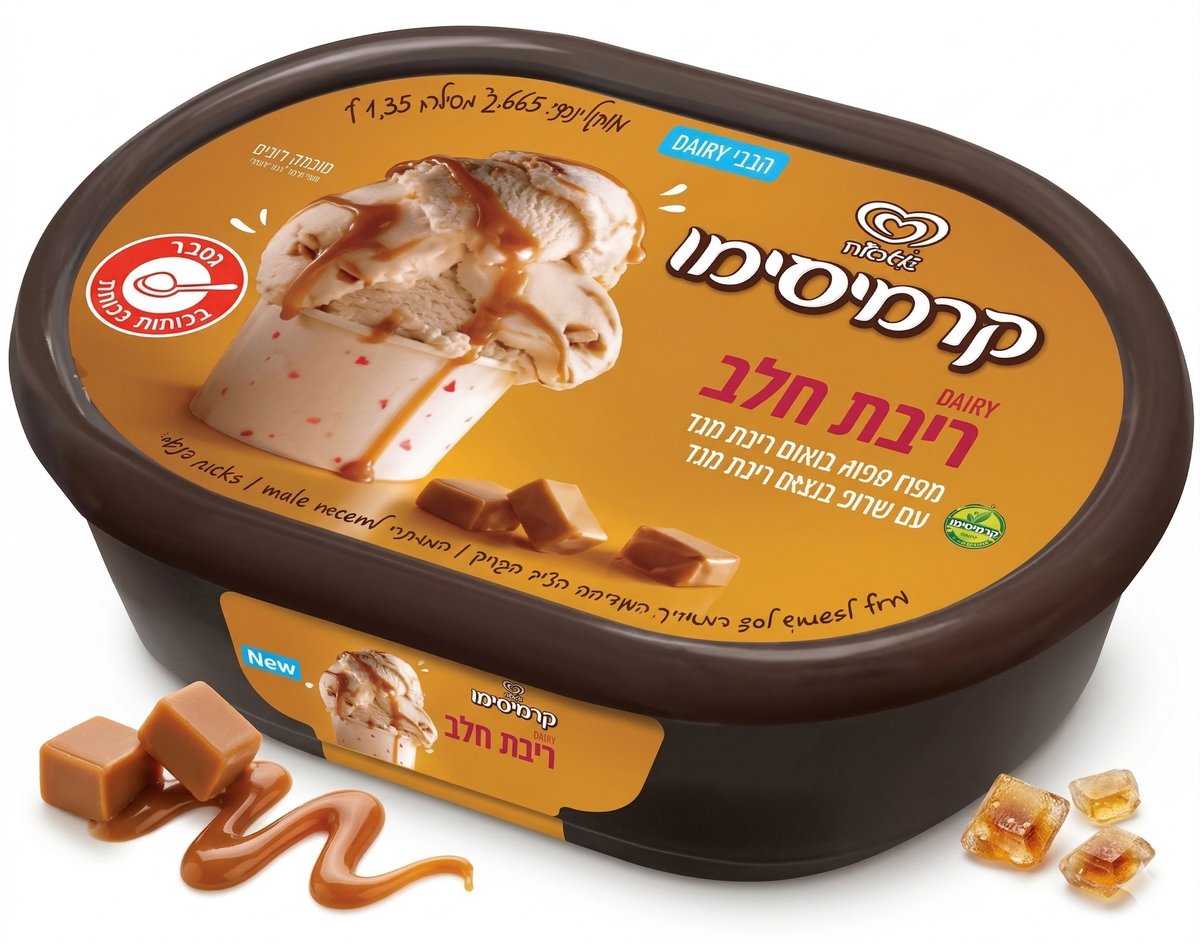 שטראוס גלידה משפחתית |  ריבת חלב