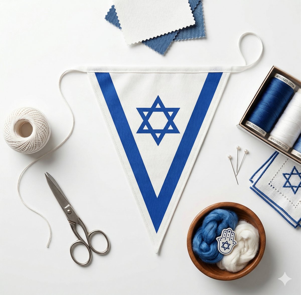 שרשרת דגל בד 4 מטר