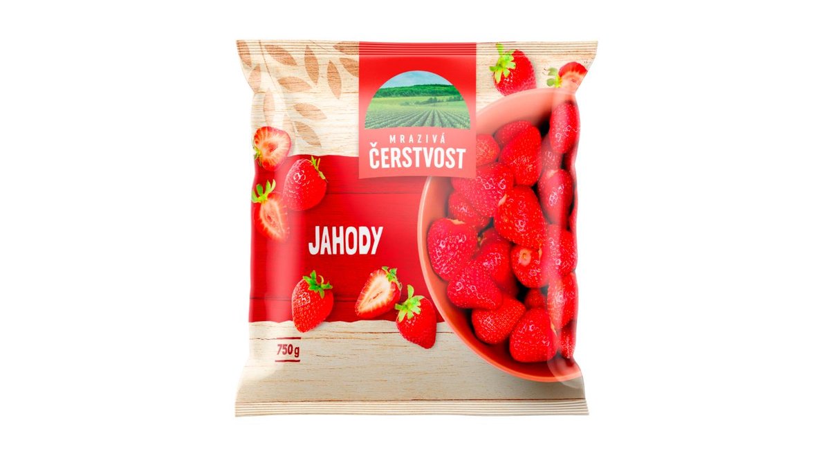Mrazivá čerstvost Jahody 750g