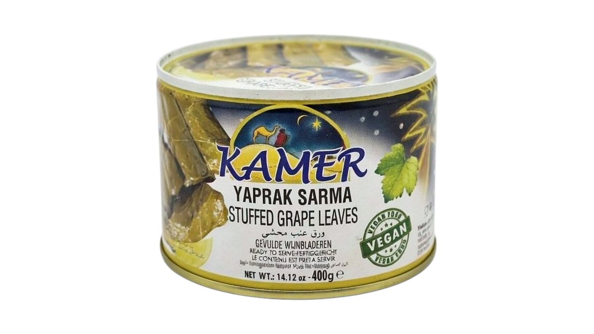 KAMER PLNENÝ HROZNOVÝ LIST SARMA 400G