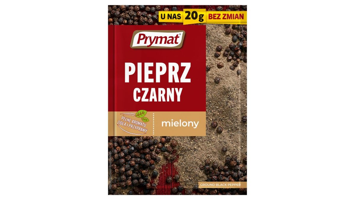 Prymat Pieprz czarny mielony 20 g